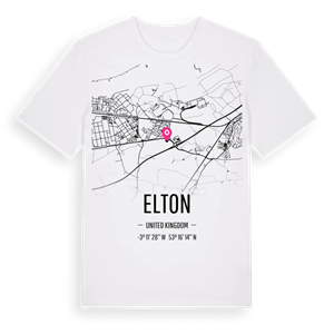 Elton karta t-shirt – ekologisk bomull t-shirt från Pinshirt
