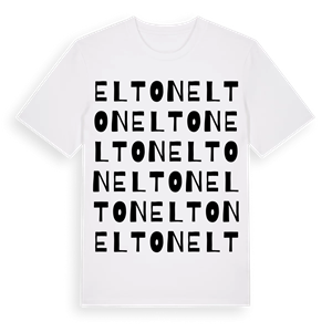 Elton ordlek t-shirt – ekologisk bomull t-shirt från Pinshirt