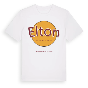 Elton cirkel t-shirt – ekologisk bomull t-shirt från Pinshirt