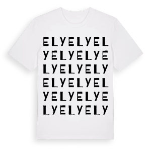 Ely ordlek t-shirt – ekologisk bomull t-shirt från Pinshirt