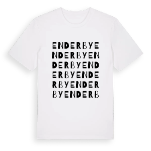Enderby ordlek t-shirt – ekologisk bomull t-shirt från Pinshirt