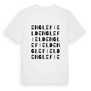 Englefield ordlek t-shirt – ekologisk bomull t-shirt från Pinshirt