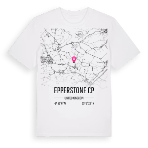 Epperstone CP karta t-shirt – ekologisk bomull t-shirt från Pinshirt