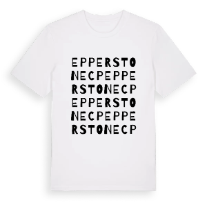 Epperstone CP ordlek t-shirt – ekologisk bomull t-shirt från Pinshirt