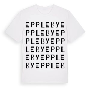Eppleby ordlek t-shirt – ekologisk bomull t-shirt från Pinshirt