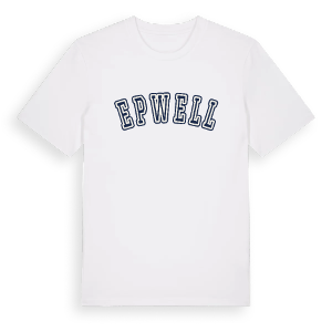 Epwell college t-shirt – ekologisk bomull t-shirt från Pinshirt