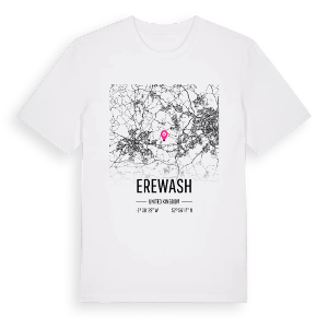 Erewash karta t-shirt – ekologisk bomull t-shirt från Pinshirt