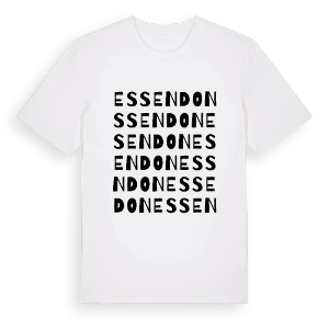 Essendon ordlek t-shirt – ekologisk bomull t-shirt från Pinshirt