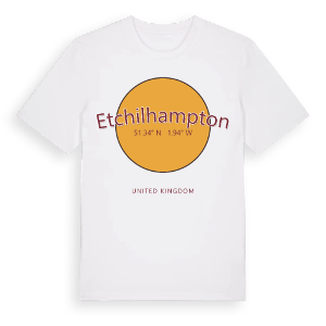 Etchilhampton cirkel t-shirt – ekologisk bomull t-shirt från Pinshirt