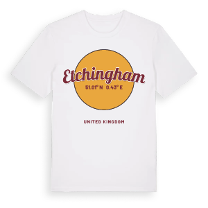 Etchingham cirkel t-shirt – ekologisk bomull t-shirt från Pinshirt
