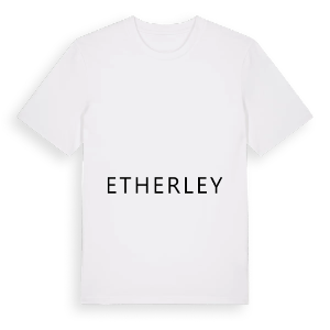 Jag älskar Etherley t-shirt stort tryck – ekologisk bomull t-shirt från Pinshirt