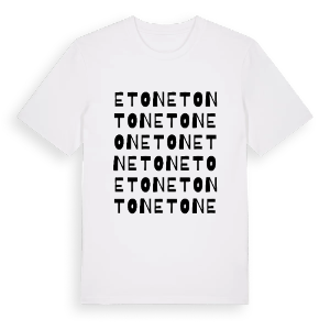 Eton ordlek t-shirt – ekologisk bomull t-shirt från Pinshirt