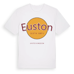 Euston cirkel t-shirt – ekologisk bomull t-shirt från Pinshirt