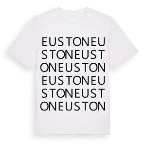 Euston ordlek t-shirt – ekologisk bomull t-shirt från Pinshirt