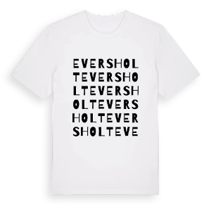 Eversholt ordlek t-shirt – ekologisk bomull t-shirt från Pinshirt