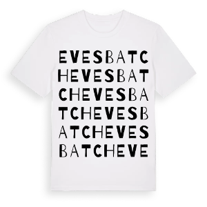 Evesbatch ordlek t-shirt – ekologisk bomull t-shirt från Pinshirt