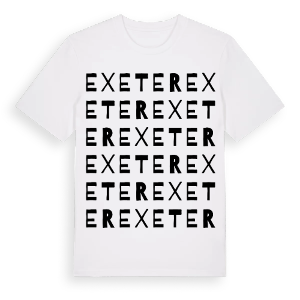 Exeter ordlek t-shirt – ekologisk bomull t-shirt från Pinshirt