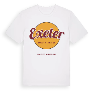 Exeter cirkel t-shirt – ekologisk bomull t-shirt från Pinshirt
