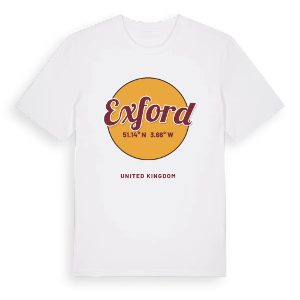 Exford cirkel t-shirt – ekologisk bomull t-shirt från Pinshirt