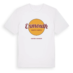 Exmouth cirkel t-shirt – ekologisk bomull t-shirt från Pinshirt