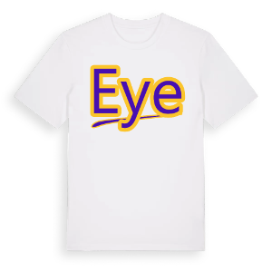 Eye baseball t-shirt – ekologisk bomull t-shirt från Pinshirt