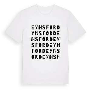 Eynsford ordlek t-shirt – ekologisk bomull t-shirt från Pinshirt