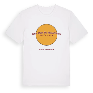 Eyton upon the Weald Moors cirkel t-shirt – ekologisk bomull t-shirt från Pinshirt