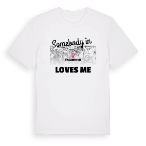 Någon i Failsworth älskar mig t-shirt – ekologisk bomull t-shirt från Pinshirt
