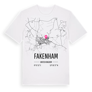 Fakenham karta t-shirt – ekologisk bomull t-shirt från Pinshirt