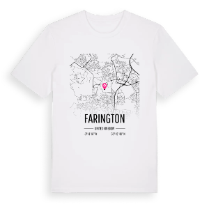 Farington karta t-shirt – ekologisk bomull t-shirt från Pinshirt