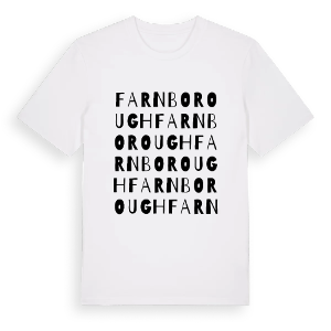 Farnborough ordlek t-shirt – ekologisk bomull t-shirt från Pinshirt