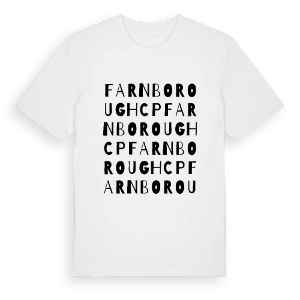 Farnborough CP ordlek t-shirt – ekologisk bomull t-shirt från Pinshirt