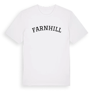 Farnhill böjd t-shirt – ekologisk bomull t-shirt från Pinshirt