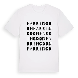 Farringdon ordlek t-shirt – ekologisk bomull t-shirt från Pinshirt