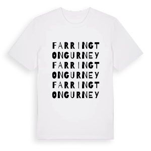 Farrington Gurney ordlek t-shirt – ekologisk bomull t-shirt från Pinshirt