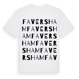 Faversham ordlek t-shirt – ekologisk bomull t-shirt från Pinshirt