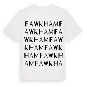 Fawkham ordlek t-shirt – ekologisk bomull t-shirt från Pinshirt