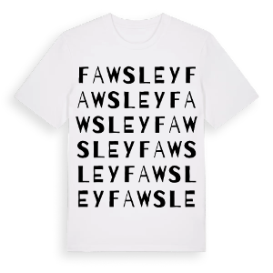 Fawsley ordlek t-shirt – ekologisk bomull t-shirt från Pinshirt