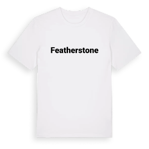Featherstone fetstil t-shirt – ekologisk bomull t-shirt från Pinshirt