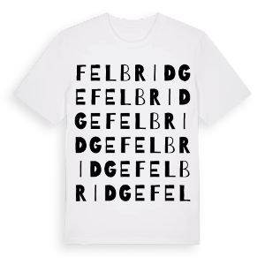 Felbridge ordlek t-shirt – ekologisk bomull t-shirt från Pinshirt
