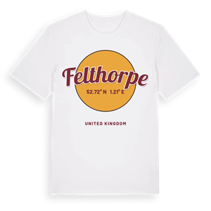 Felthorpe cirkel t-shirt – ekologisk bomull t-shirt från Pinshirt