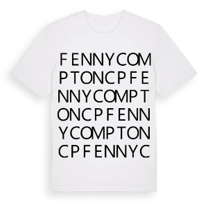 Fenny Compton CP ordlek t-shirt – ekologisk bomull t-shirt från Pinshirt