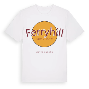 Ferryhill cirkel t-shirt – ekologisk bomull t-shirt från Pinshirt
