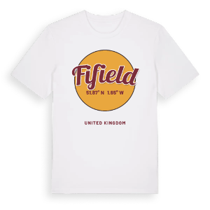 Fifield cirkel t-shirt – ekologisk bomull t-shirt från Pinshirt
