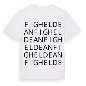 Figheldean ordlek t-shirt – ekologisk bomull t-shirt från Pinshirt