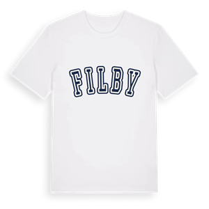 Filby college t-shirt – ekologisk bomull t-shirt från Pinshirt
