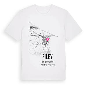 Filey karta t-shirt – ekologisk bomull t-shirt från Pinshirt