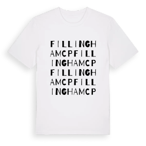Fillingham CP ordlek t-shirt – ekologisk bomull t-shirt från Pinshirt
