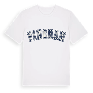 Fincham college t-shirt – ekologisk bomull t-shirt från Pinshirt