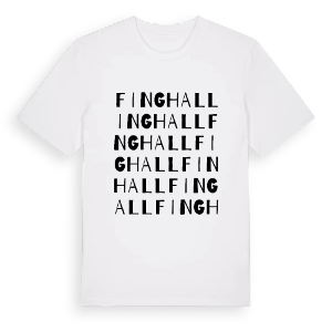 Finghall ordlek t-shirt – ekologisk bomull t-shirt från Pinshirt